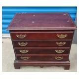 Vintage Cherry 4 drawer night stand with handles Vintage Cherry 4 drawer night stand with handles