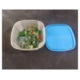 Marbles in a small container