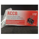 Medium binder clips. 2-12 ct boxes