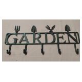 Garden metal sign.