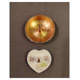 Reed & Barton gold ring holder and a Mother With Reed & Barton gold ring holder and a Mother With