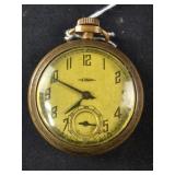 New Haven Leonard Pocket watch with Train on