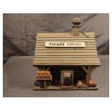 Railway Station handmade birdhouse 9 x 7.5 Railway Station handmade birdhouse 9 x 7.5