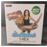 PoolCandy T-Rex Large Dinosaur Pool Tube. New