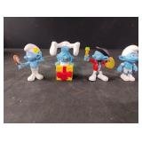 Smurfs-Vanity, Jokey, Painter and Panicky. 3" Smurfs-Vanity, Jokey, Painter and Panicky. 3"