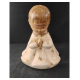 Vintage ceramic praying girl bank Vintage ceramic praying girl bank