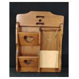 Vintage hanging wood organizer 12 x 16 Vintage hanging wood organizer 12 x 16