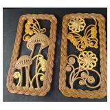 MCM retro 70:s Burwood mushroom & butterfly wall MCM retro 70:s Burwood mushroom & butterfly wall