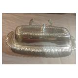 Irvinware metal butter dish made in USA Irvinware metal butter dish made in USA