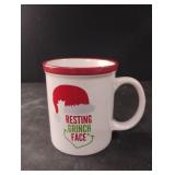 Resting Grinch Face mug