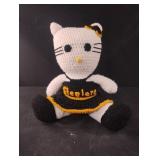 Pittsburgh Steelers handmade knitted stuffed cat. Pittsburgh Steelers handmade knitted stuffed cat.