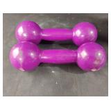 Dansa Now set of 8 lb purple dumb bells Dansa Now set of 8 lb purple dumb bells