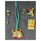 Christmas Pins and Necklace Christmas Pins and Necklace