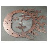 Celestial metal wall hanging