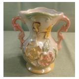 Vintage porcelain double handle Brazilian floral