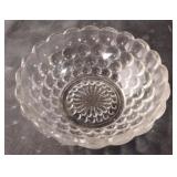 Vintage Anchor Hocking bubble clear glass dish