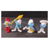 Smurfs-Papa Smurf, Greedy, Chef and Clumsy 3"