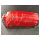 Sleeping bag red and blue