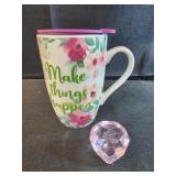 Make things happen mug and I love you etched rose Make things happen mug and I love you etched rose