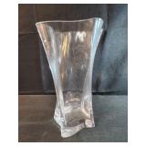 vintage Daum crystal glass vase with a twisted vintage Daum crystal glass vase with a twisted