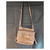 Vintage Fossil brown leather purse handbag pocket Vintage Fossil brown leather purse handbag pocket