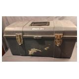 Stack-On tool box with fishing tackle