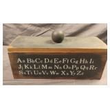 Handmade wood box 10 x 4 x 4