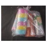 Decorative mesh-multi and silver. Orange glitter Decorative mesh-multi and silver. Orange glitter