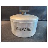 vintage aluminum grease canister vintage aluminum grease canister