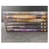 Lord of the Rings and Harry Potter DVDs