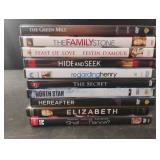DVDs including: The Green Mile, The Secret and