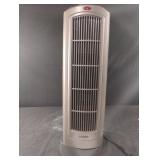 Lasko ceramic tower heater with remote control. Lasko ceramic tower heater with remote control.
