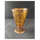 Vintage gold rimmed 7" vase