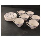 Myott Finlandia Staffordshire England blue floral Myott Finlandia Staffordshire England blue floral