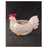 Rooster ceramic planter 7.5" long Rooster ceramic planter 7.5" long