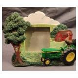 John Deere picture frame for a 2.5 x 2.5 photo