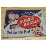 Dubble Bubble Gum Metal Sign