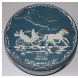 Vintage Shirley Jean Fruit Cake Tin Full of