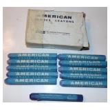 Vintage Box of American Lumber Crayons