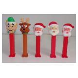 (5) Vintage Pez Dispensers - 3 Different Santa