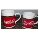 (2) Vintage 1996 Coke Coca Cola Red His and Hers