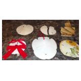 Lot of Sand Dollars & Handmade Matchstick Log