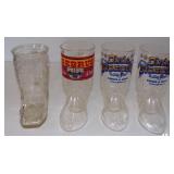 (4) Cowboy Boot Drinking Glasses