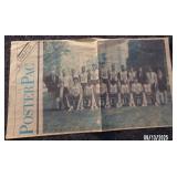 RARE Vintage 1985-86 Duke Basketball Poster w/