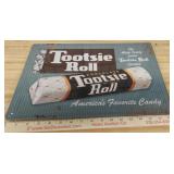 Tootsie Roll Candy Metal Sign