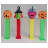 (4) Vintage Pez Dispensers - Halloween Pumpkin,