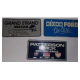 Lot of 3 Dealership License Plates Car Tags -