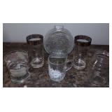 Vintage Glass Lot Including Dorothy Thorpe Dots