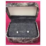 Clear stone Stud Earring