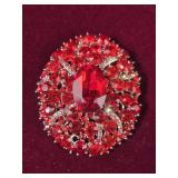 Large Rhinestone Brooch/Pendant